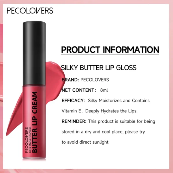 1PC Mild Texture, Highly Pigmented, Non-sticky, Moist and Glossy, Long-lasting Lip Glaze Lipstick, Perfect Gift Series for Girls - Image 2