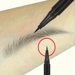1PC Waterproof and Stain-proof Eyeliner Eyebrow Pencil, Ultra-fine Pen Tip, Smooth, Color-producing, Suitable for Daily Makeup