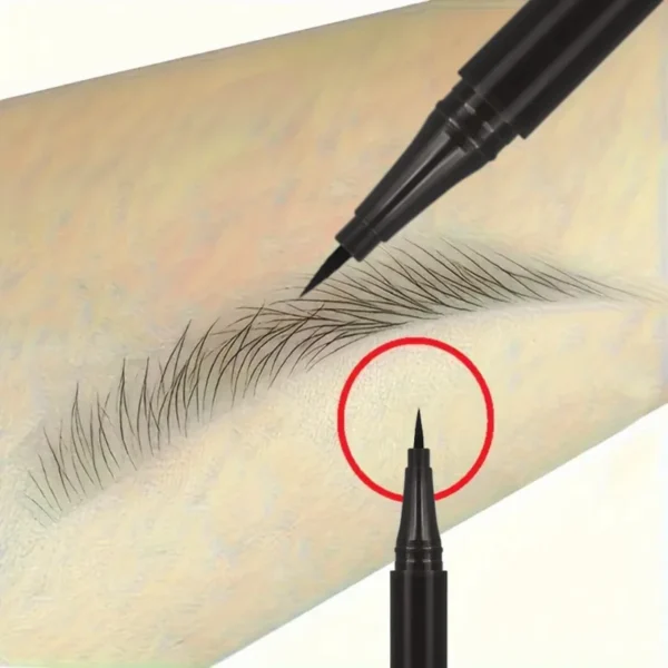 1PC Waterproof and Stain-proof Eyeliner Eyebrow Pencil, Ultra-fine Pen Tip, Smooth, Color-producing, Suitable for Daily Makeup