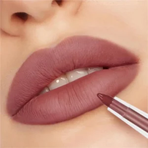 1PC Rich Pigmented, Waterproof, Silky, Durable, Non-stick Cup, Creamy Matte Lip Liner, Perfect for Date and Daily Use