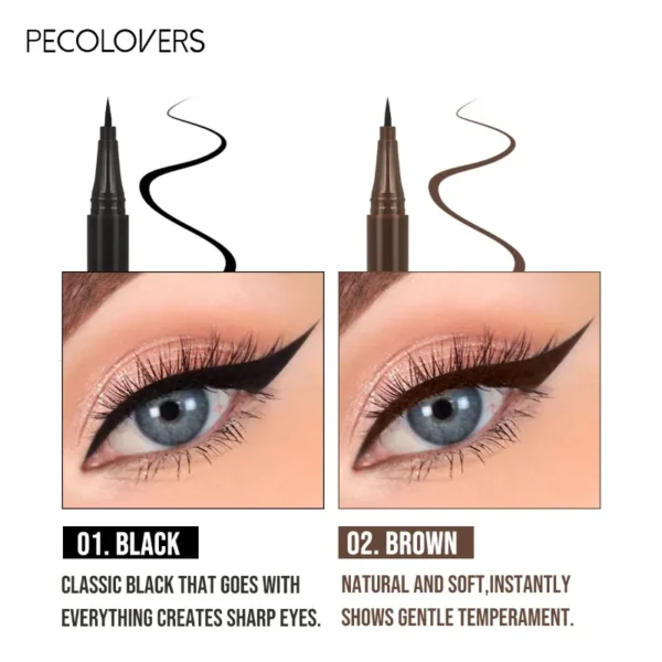 1PC Waterproof and Stain-proof Eyeliner Eyebrow Pencil, Ultra-fine Pen Tip, Smooth, Color-producing, Suitable for Daily Makeup - Image 5