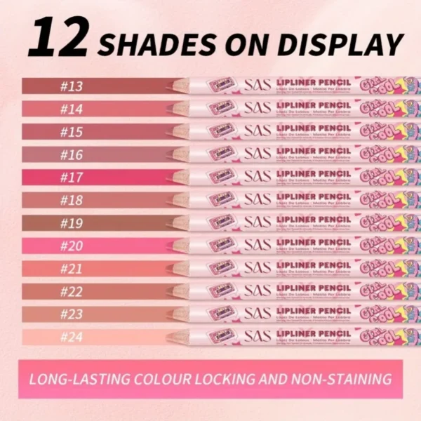 1PC Velvet Matte Surface, Non-stick Cup, Three-dimensional Lip Shape, Anti-smudge, Silky Lip Liner, Ideal Holiday Gift Series - Image 6