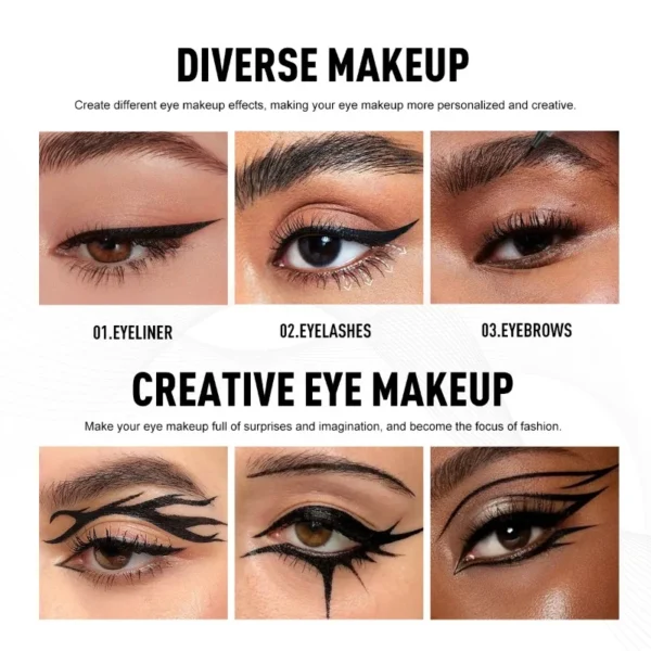 1PC Waterproof and Stain-proof Eyeliner Eyebrow Pencil, Ultra-fine Pen Tip, Smooth, Color-producing, Suitable for Daily Makeup - Image 4