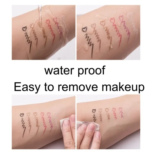 1PC Waterproof and Sweat-proof Ultra-fine Eyeliner Gel Pen, Quick-drying and Smooth, Non-smudged Lower Eyelash Pencil Eye Makeup - Image 4