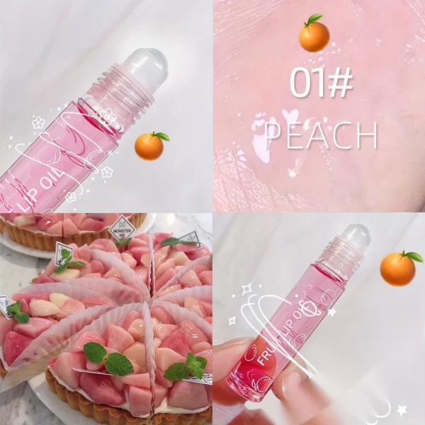 Hydrating Fruit-Scented Lip Gloss - Long-Lasting, Moisturizing Liquid Lip Balm for All Skin Tones - Image 2