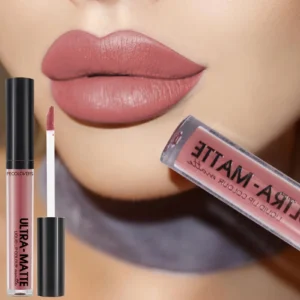 1PC 12 Colors Matte Lip Glaze Velvet Liquid Lipstick Long Lasting Smudge-Proof Lip Gloss
