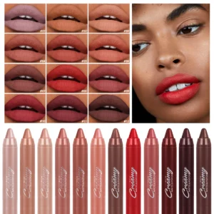 1PC Frosted, Durable, Light and Misty, Smooth, Rich in Color, Lip Gloss and Lipstick, Perfect Holiday Gift for Girls