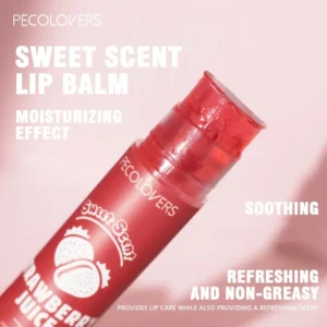 1PC Moisturizing Lip Balm, Gloss Finish, A Variety of Scent Options, Lightens Lip Lines, Perfect for Dry Lips, Holiday Gift