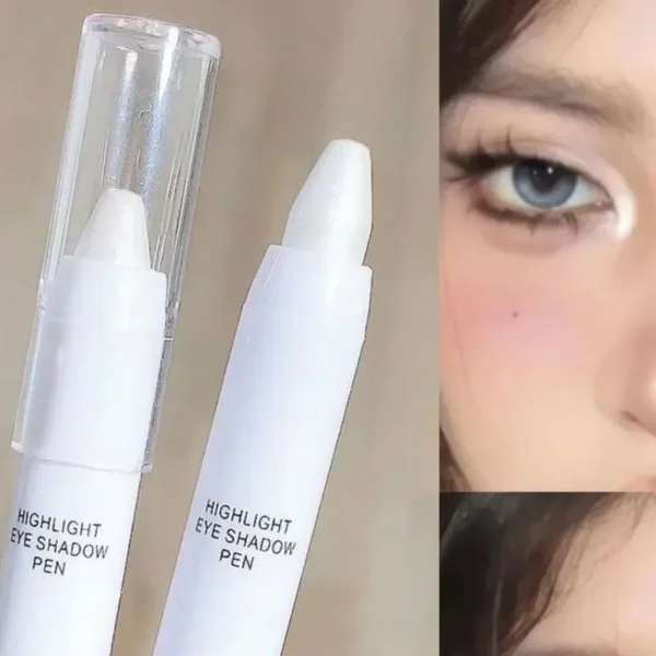 1PC Highlight Waterproof and Sweatproof Glitter Eyeshadow Pencil Good Texture Durable Eye Shadow Stick Strobe Matte Highlighter - Image 2