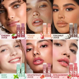 1PC Moisturizing Lip Balm, Gloss Finish, A Variety of Scent Options, Lightens Lip Lines, Perfect for Dry Lips, Holiday Gift