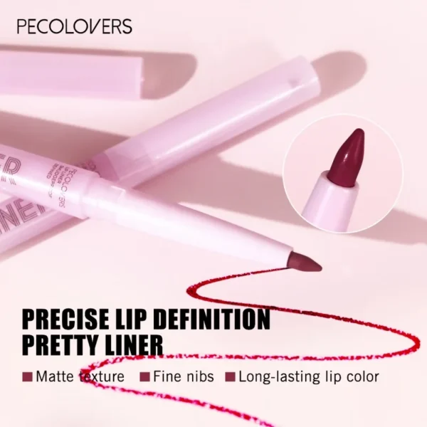 1PC High Pigment, Purple/brown, Anti-smudge, Long-term Makeup, Nude Matte Lip Liner, Lipstick, Mother's Day Gift Holiday Gift - Image 5