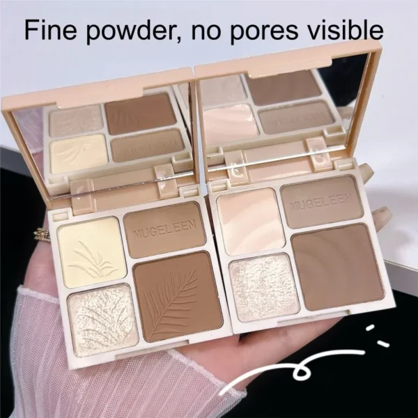 1PC Brightening Highlighter, Pearlescent Shimmer, Nose and Face Contour Modification, Contouring Palette, Suitable for Daily Use - Image 5