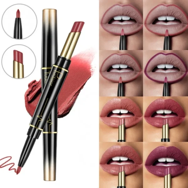 1PC Double-ended Nude Lip Liner and Lipstick Pen - Long-lasting, Matte, Nude Makeup, Easy To Remove Makeup, Holiday Gifts