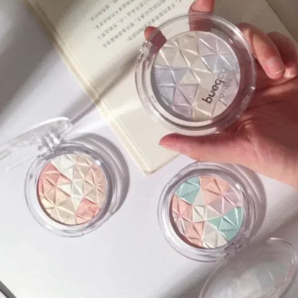 1PC Long-lasting, with Shimmer and Fine Shimmer Effect, Brightening Face and Eyes, Highlighter, Perfect Christmas Gift for Girls - Image 2