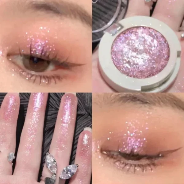 1 PC Eyeshadow Sparkle Long Lasting Shimmer Shimmer Brightening Waterproof Sweatproof Makeup Natural Eyeshadow Eye Makeup - Image 3