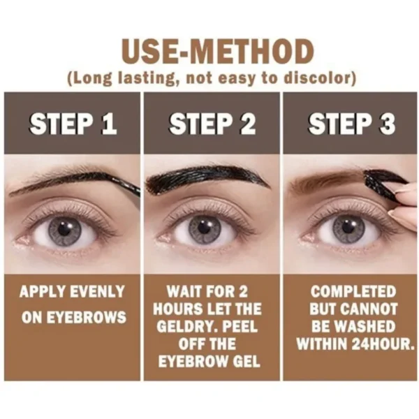 1PC Easy To Apply, Anti-smudge, Anti-smudge, Non-sticky, Long-lasting Eyebrow Tint To Create Flawless, Thick Eyebrows - Image 2