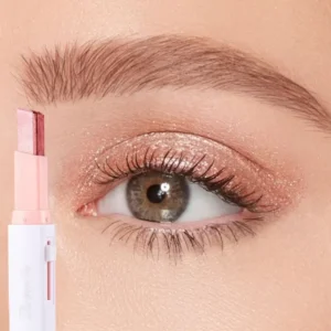 1PC 2 Color Eyeshadow Pen Pearlescent Glitter Matte Highlighter Portable Glitter Long-lasting Waterproof Eye Makeup Cosmetics