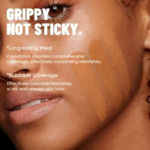 1PC Full Coverage Flawless Foundation - Naturally Matte, Covers Dark Circles, Pimples, Moisturizes, Suitable for All Skin Types