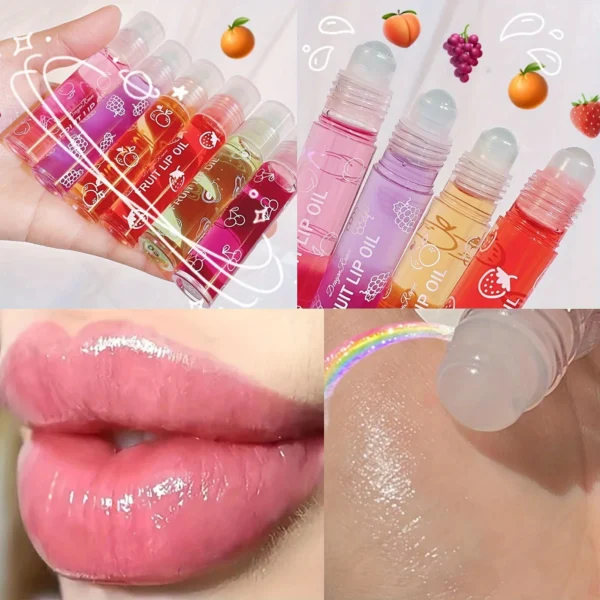 Hydrating Fruit-Scented Lip Gloss - Long-Lasting, Moisturizing Liquid Lip Balm for All Skin Tones