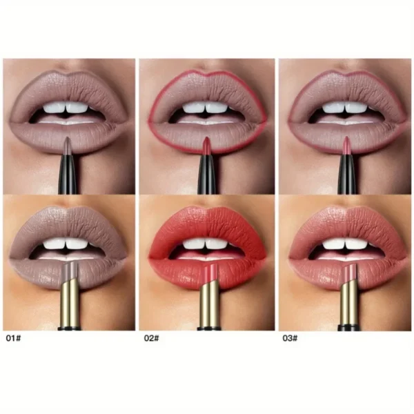 1PC Double-ended Nude Lip Liner and Lipstick Pen - Long-lasting, Matte, Nude Makeup, Easy To Remove Makeup, Holiday Gifts - Image 3