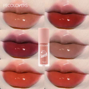 1PC Sweet Lip Gloss Lip Tint Lips Makeup Moisturizing Liquid Lipstick Jelly Lasting Cherry Red Pink Lipgloss Sexy Non Sticky Cup