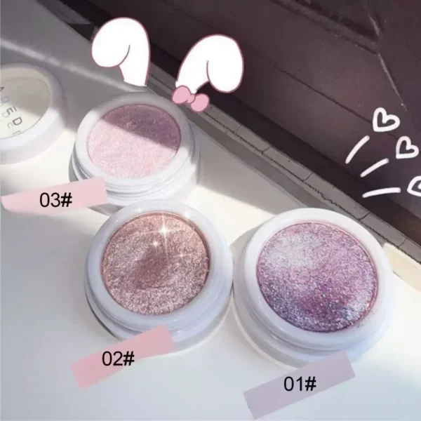 1 PC Eyeshadow Sparkle Long Lasting Shimmer Shimmer Brightening Waterproof Sweatproof Makeup Natural Eyeshadow Eye Makeup - Image 2