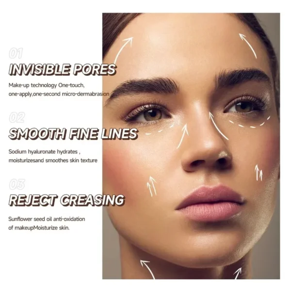 1PC Transparent, Light and Conformable, Moisturizing, Invisible Pores and Blemishes, Pre-makeup Primer, Suitable for Daily Use - Image 5