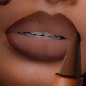 1PC Multicolor Matte Lip Liner, Natural, Waterproof, Superimposed and Blendable,high Pigmented,brown Lipstick for All Skin Types