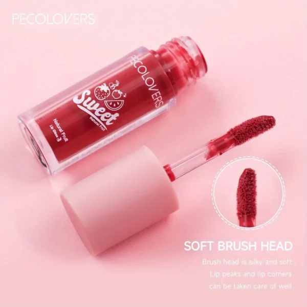 1PC Sweet Lip Gloss Lip Tint Lips Makeup Moisturizing Liquid Lipstick Jelly Lasting Cherry Red Pink Lipgloss Sexy Non Sticky Cup - Image 4