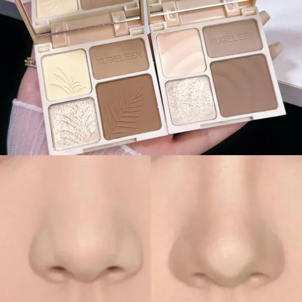 1PC Brightening Highlighter, Pearlescent Shimmer, Nose and Face Contour Modification, Contouring Palette, Suitable for Daily Use - Image 6