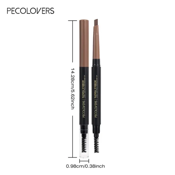 1PC Precise Application, Color Development, Anti-smudge,Black/brown/gray,Long-lasting Natural Matte Finish,2-in-1 Eyebrow Pencil - Image 4