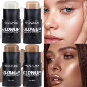 1PC Fine Shimmer, Brighten The Eyes and Face, Anti-smudge, Long-lasting Makeup, Highlighter Stick, Ideal Valentine's Day Gift