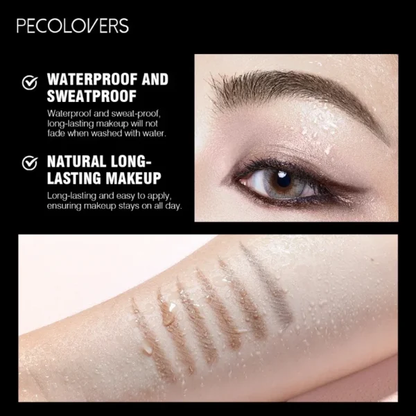 1PC Precise Application, Color Development, Anti-smudge,Black/brown/gray,Long-lasting Natural Matte Finish,2-in-1 Eyebrow Pencil - Image 5