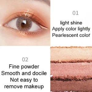 1PC 2 Color Eyeshadow Pen Pearlescent Glitter Matte Highlighter Portable Glitter Long-lasting Waterproof Eye Makeup Cosmetics