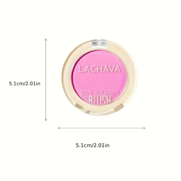 1PC Monochrome Blush Palette, Low Saturation Powder, Matte Effect, Pink/red, Long-lasting, Suitable for Date and Daily Needs - Image 4